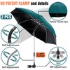 NBtoUS 2 PACK Chair Beach Umbrella with Clamp, 360 °