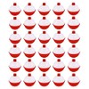 IsMwav 30Pcs Fishing Bobbers 1 Inch,Push Button Fishing Floats Red