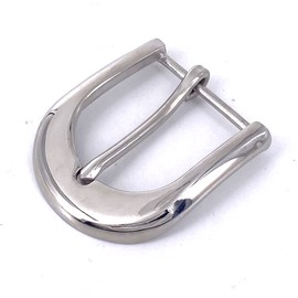 LAXPICOL 1.5"(40mm) Heavy Duty Stainless Steel Single Prong Square Saddle Belt Buckle, 5, Medium