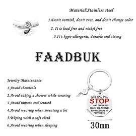 Crossing Guard Keychain Crossing Guard Thanks Gift Back to School Gift for School Crossing Guard (RAIN OR SHINE)