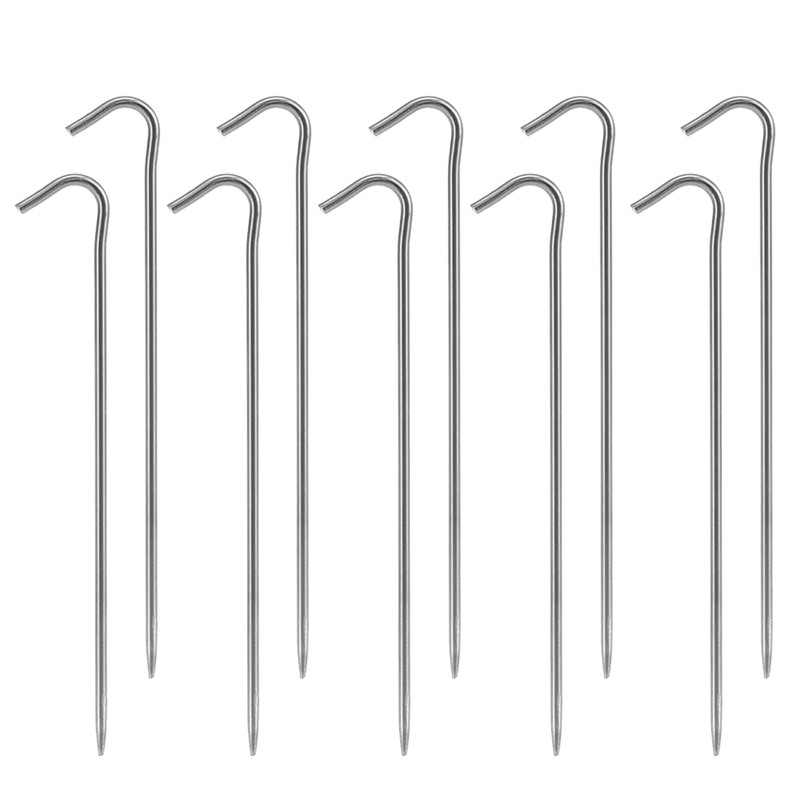 Naroote Tent Stakes, Tent Stakes Heavy Duty Ground 10-Pack a