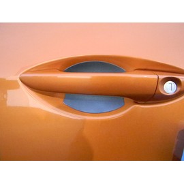 Flat Black Universal Auto Accessory Car Door Handle Scratch Cover Guards Protector Fits Scion (2pk)