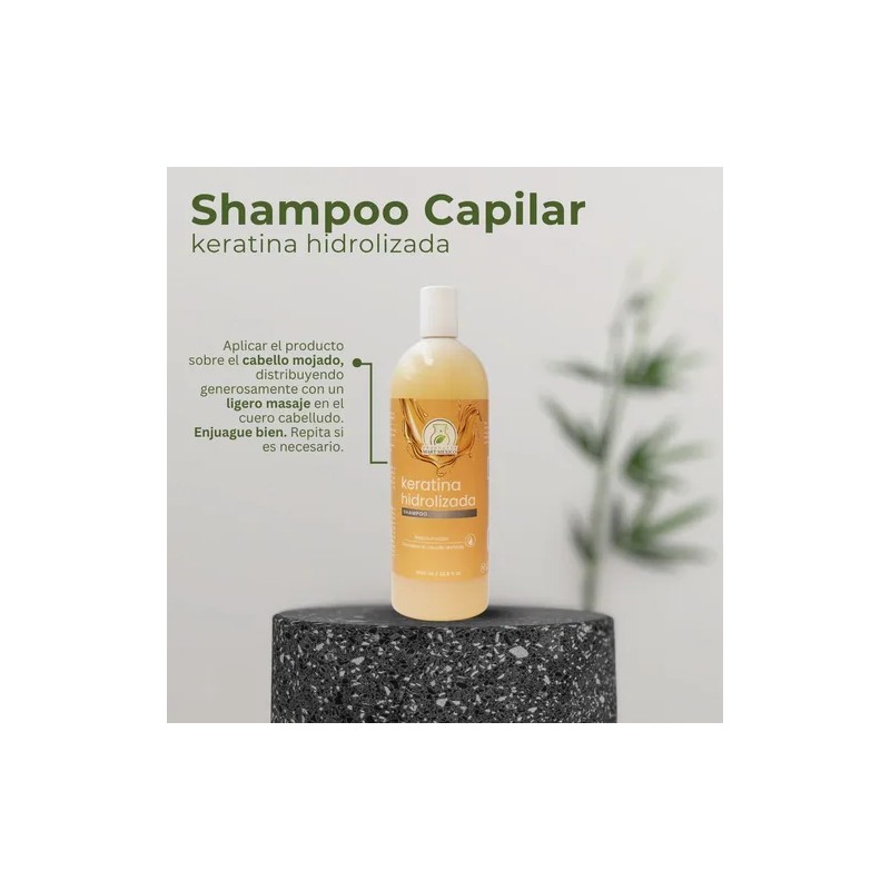 Shampoo Con Keratina Hidrolizada Cabello Maltratado (1 L)