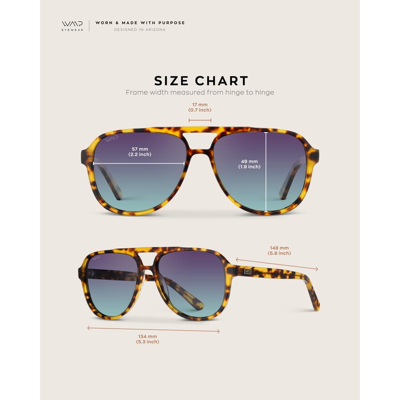 WearMe Pro Chic Retro Oversized Polarized Sunglasses: Statement Aviator for