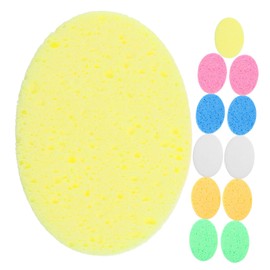 KICHOUSE Facial Cleansing 12 Pack of Face Washing Sponge Sturdy Cellulose for Gentle Exfoliation