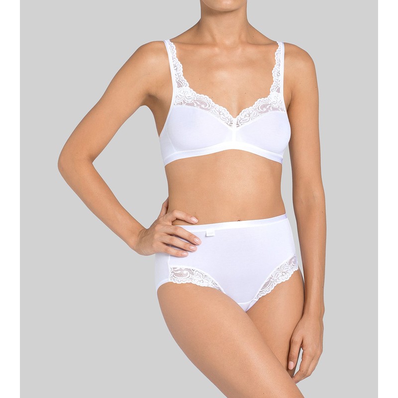 Sloggi Women's Romance Non-Wired Bra White, 34B