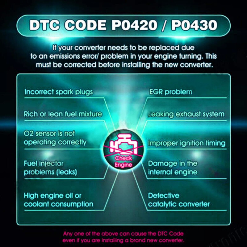 YK Rear Catalytic Converter For 2015-2021 Chevy Trax / 2013-2020