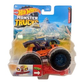 Hot Wheels Monster Trucks El Superfasto, Die-Cast Vehicle, Purple and Orange