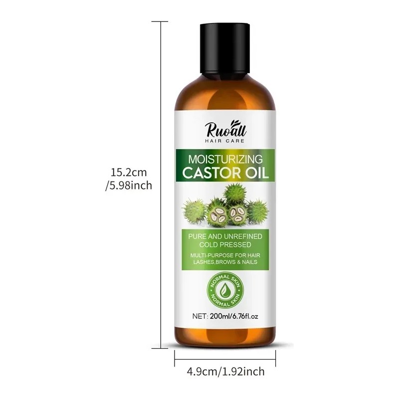 Aceite De Ricino Hidratante For El Crecimiento Del Cabello,