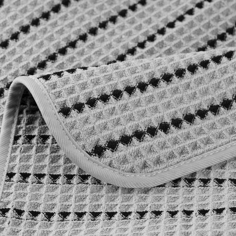 Polyte Toalla Facial de Microfibra Waffle 430 gsm, 33.0x33.0 cm