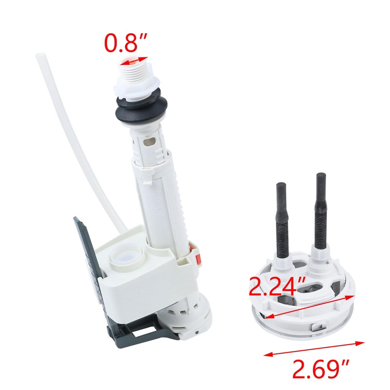 T Tulead Toilet Tank Parts Replacement Toilet Dual Flush Valve