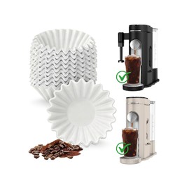 200 Pcs Disposable Coffee Filters for Ninja Pod & Grounds Single Serve Coffee Maker, Basket Small Coffee Paper Filters Compatible with Ninja PB051 PB041 Coffee Maker, 1-2 Cup