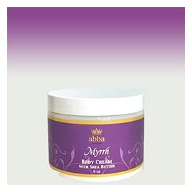 ABBA OIL MYRRH Body Cream with Shea Butter 6oz Jar - ABBA JERUSALEM