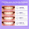 7 Pares 14 Unidades,Purple Teeth Whitening Strips, Tiras Blanqueadoras De