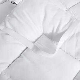 Royal Bedding 2-Inch Mattress Topper (California King Size) 100-Percent Cotton Shell/103 Ounces of Rayon from Bamboo-Microfiber Blend Filling with 4 Anchor Bands to Hold Topper in Place