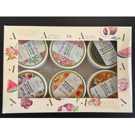 AROMA GLOWS Body Butter Signature Set Fragrance Set of SIX 50ml 1.7 oz Fragrance Cream by Aroma Concepts Shea Butter Infused AROMA GLOWS Scented