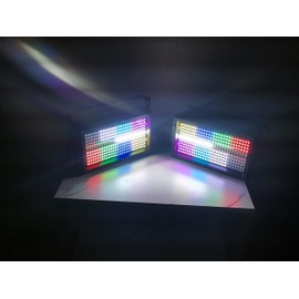 LED Par bar Panel Stage Light,SENLAN 280pcsX0.5W SMD 5050 RGB 3-in-1 Plus 56pcs White LEDs Panel Light of 2 Modes DMX512 for Disco/Party/Theater