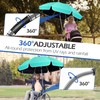 QTREE intelligence 48.8 inch Large Beach Umbrella with Clamp Sun