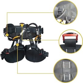 SOB Mountaineering Climbing Harness, Half Body Belt, Safety Belt, Climbing Harness for Fire Rescue, Mountaineering, High Level Rescue, Caving, Fire Rescue Equip