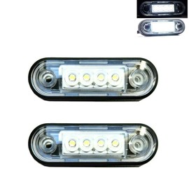 MelTruck® 2 x LED Marker Light Position Light Ultra Flat 12 V 24 V Car Truck Trailer
