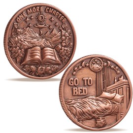 LParkin Just One More Coin Gamer Book Lovers Libro - Unique Moneta Gift for Women Readers (Un Altro Capitolo)