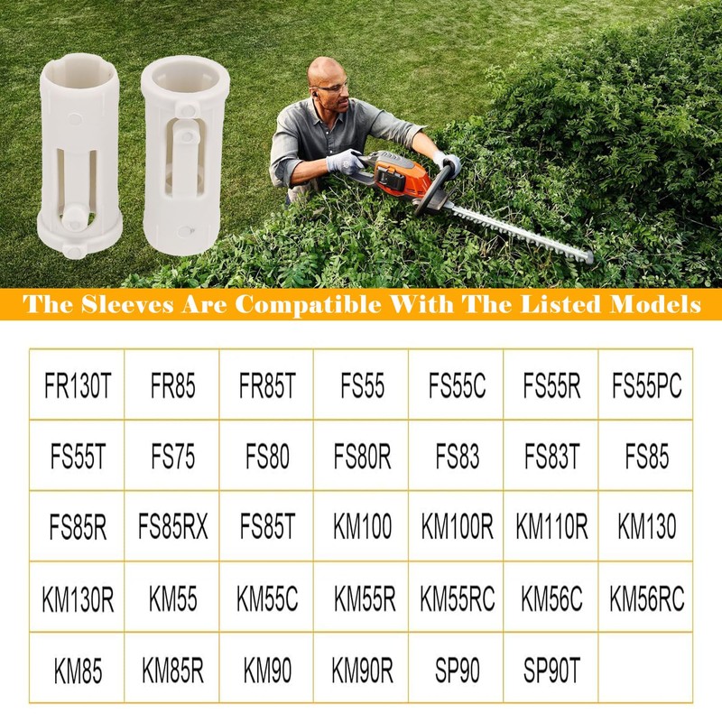 3 pcs White Attachment Sleeve Replaces for Stihl 4140-791-7207 41407917207