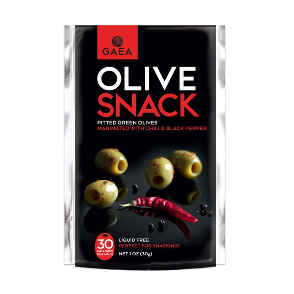Olive Snack Packs - 10 ct. 1 oz Pack (Chili & Black Pepper)