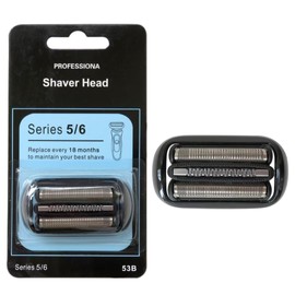 GRABOTE Upgraded 53B Shaver Foil & Cutter Replacement Part for Br aun Series 5 - Compatible with Br aun Series 5/6 Replacement Head Razors 50-M7200cc/50-W4320cs/50-B7000cc
