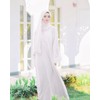 PolyJolly Embroidery Jalabiya Chiffon Abaya Dress for Women Dubai Sadui