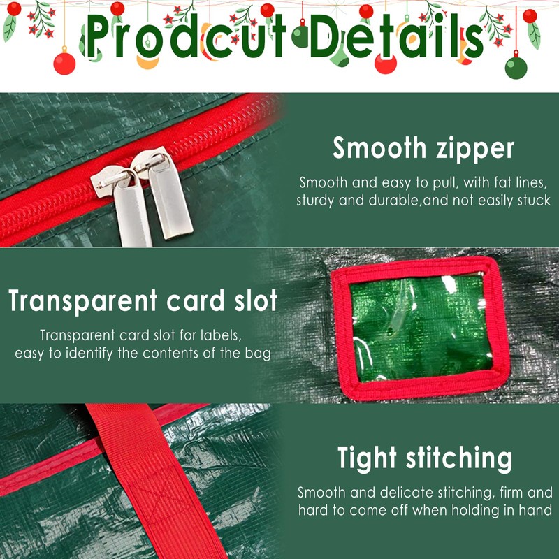 XIMEY Christmas Tree Storage Bag, 180 cm, Green Christmas Tree