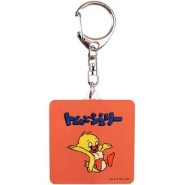 Tees Factory TJ-5546095AH Tom and Jerry Color Acrylic Key Chain Funny Retro Duck Child H 2.0 x W 1.8 x D 0.1 inches (5.1 x 4.5 x 0.3 cm)