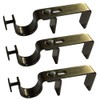 NoNo Bracket - Curtain Rod Bracket Attachment (Brass Set of