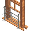 Prime-Line S 4763 Fixed Window Guard – 4-Bar Window Guard