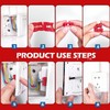 LALOCAPEYO 36pcs Bagged Red Power Switch Socket Gasket Twisted Combination