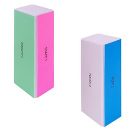 2 Stück Nagelpolierblock,4-Wege-Nagelpolierer für Nägel,Nagelpflegefeile,Nagelfeilen Block,Professionelle Nagelpoliererblöcke,Polierblöcke für Gelnägel,Waschbare Nagelfeilen zum Polieren und Glänzen.