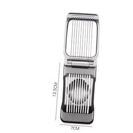 Egg Slicer Stainless Steel Egg Divider Cutting Wires, Egg Shaker, Potato Cutter, Egg Harp, Strawberry Cutter, Egg Beater, Mozzarella Cutter, Egg Cutting Tool, Dishwasher Safe