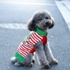 TENGZHI Pet Dog Christmas Sweater Embroidered Reindeer Elf Clown Turtleneck