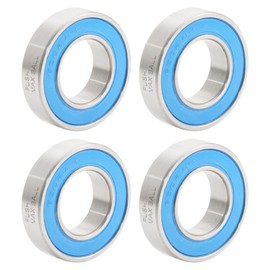 6902 VRS MAX Cartridge Bearings, Size 15x28x7mm Chrome Steel Blue Sealed with Grease, 6902LLU Cart Full Balls Bearing for Bike Hubs Pivot, (Pick of 4Pcs)