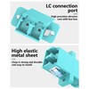 VANDESAIL 6 Pack LC to LC Fiber Optic Coupler Adapter,
