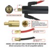 SÜA - INLINE Dinse 35-70 Connector with Water and Argon