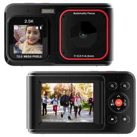 Digital Camera, FHD 1080P Digital Point and Shoot Camera with 16X Zoom, Compact Small Camera for Beginners, Black