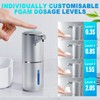 Amyzavls Automatic Foaming Soap Dispenser,380ml Wall Mount Touchless 4 Gear