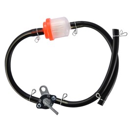 WOOSTAR Gas Fuel Filter Hose Line Switch Replacement for 50cc 110cc 125cc 150cc 250cc Chinese ATV 4 Wheeler Scooter Red
