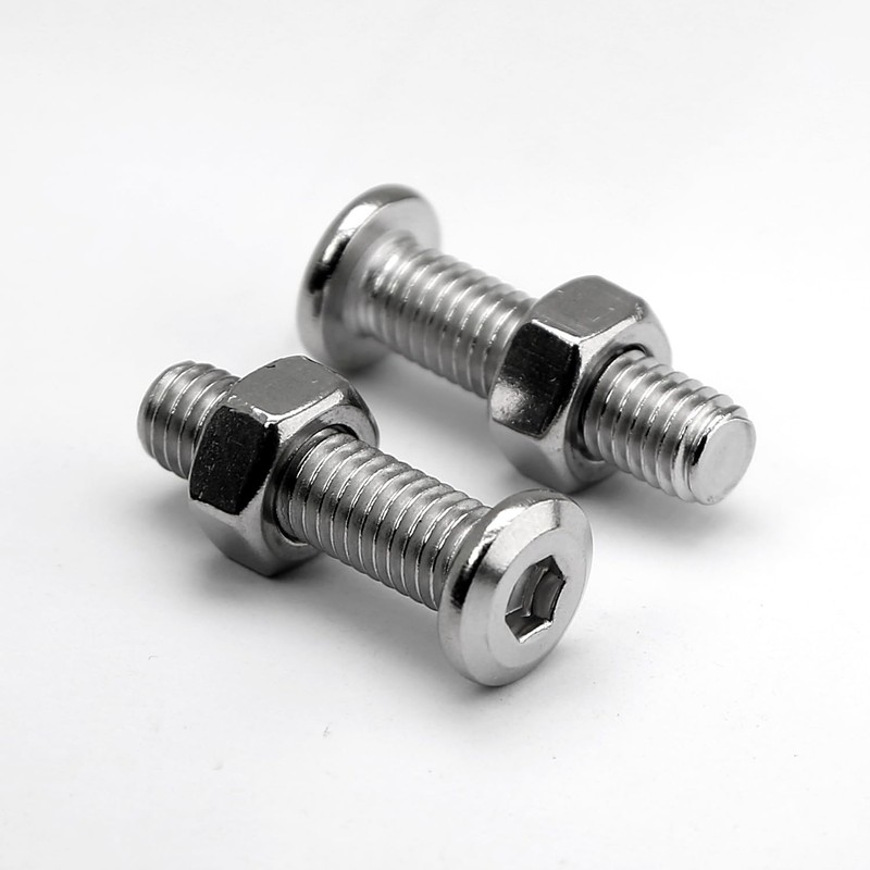 (30 pcs) M6 x 20mm Flat Round Hexagon Socket Head