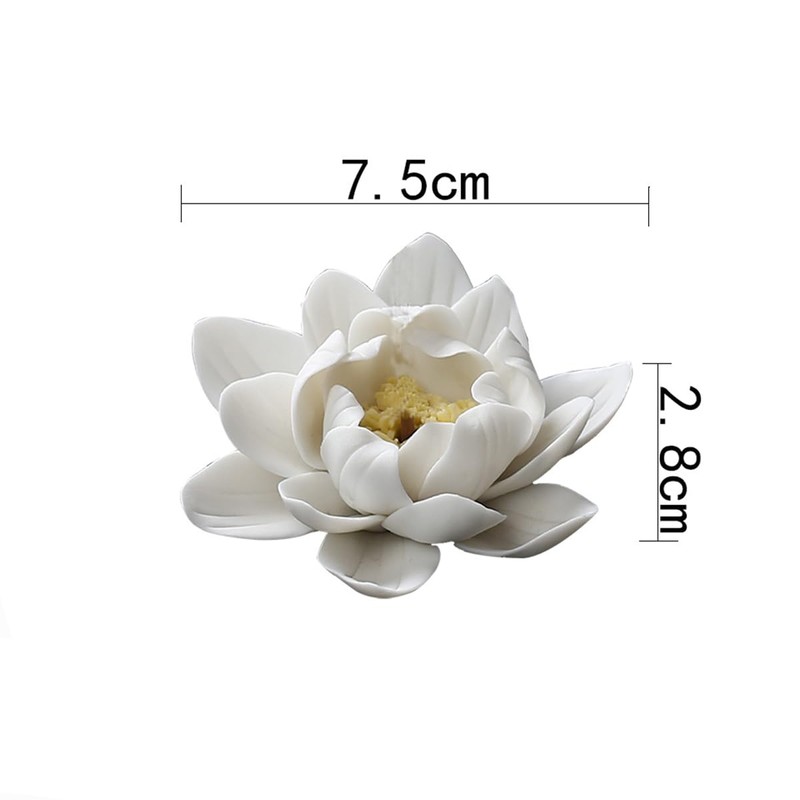 Lanito Incense Burner, Lotus Incense Plate, Stylish, Ceramic Buddhist Altar