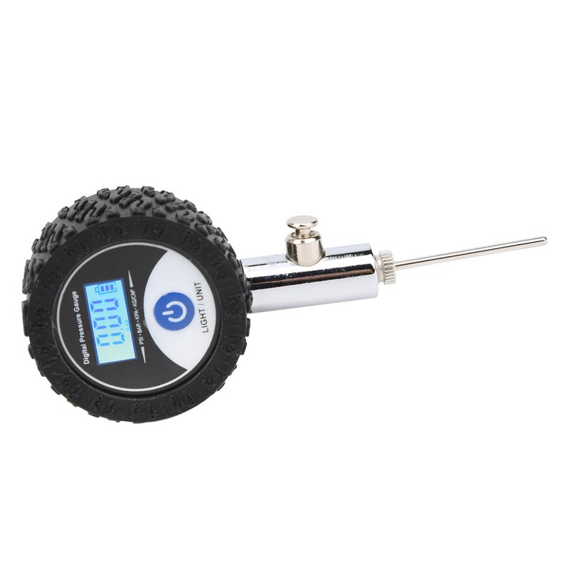 Mini Soccer Ball Pressure Gauge Volleyball Basketball Barometers with Digital