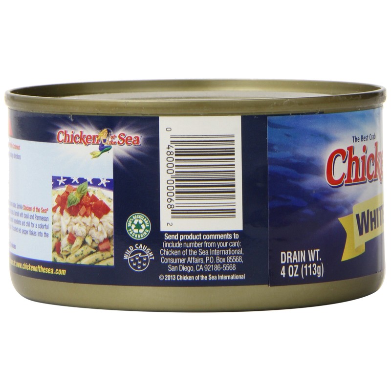 Chicken of the Sea White Crab Meat, 6 Ounce Cans