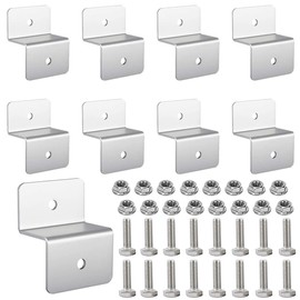 Pack of 8 Solar Panel Z Brackets, Solar Panel Mounting Bracket, Z-Holder, Solar Panel Mounting Bracket, Motorhome, Solar Panel Z Holder with 16 Nuts and 16 Screws