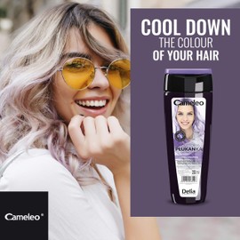 Cameleo Purple Hair Toner with Lavender Water, Semi-Permanent Hair Colour, Purple Shades without Yellow Tones, For Blonde, Platinum Blonde And Grey Hair, Purple Hair, Colour & Care, Paraben-Free, 200 ml
