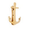 NKlaus Maritime Door Knocker Anchor Brass Gold 10 x 15